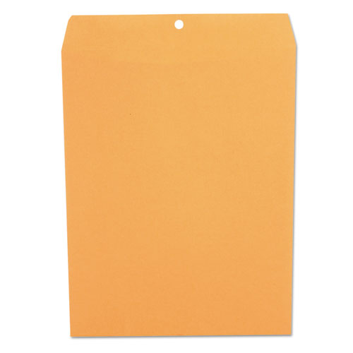 Image of Universal® Kraft Clasp Envelope, 32 Lb Bond Weight Kraft, #97, Square Flap, Clasp/Gummed Closure, 10 X 13, Brown Kraft, 100/Box