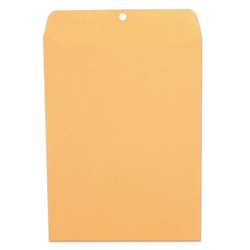 Image of Universal® Kraft Clasp Envelope, #90, Square Flap, Clasp/Gummed Closure, 9 X 12, Brown Kraft, 100/Box