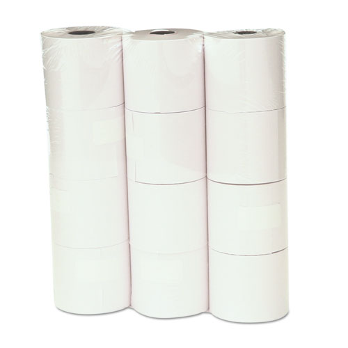 Image of Universal® Impact And Inkjet Print Bond Paper Rolls, 0.5" Core, 2.25" X 130 Ft, White, 12/Pack