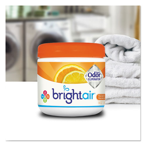 Image of Bright Air® Super Odor Eliminator, Mandarin Orange And Fresh Lemon, 14 Oz Jar