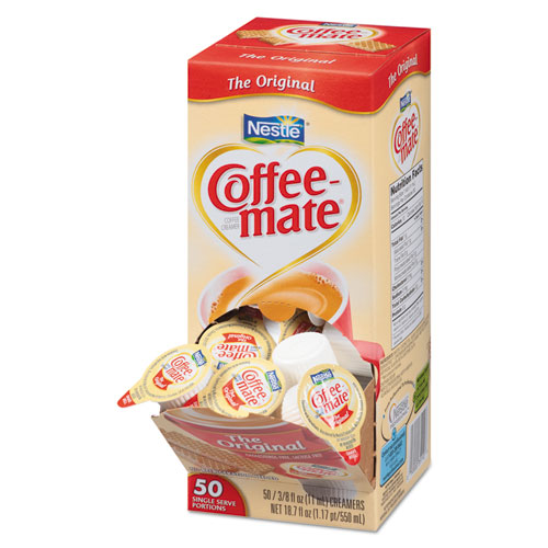 Coffee-mate® Original Creamer, 0.375 oz., 50 Creamers/Box, 4 Boxes/Carton