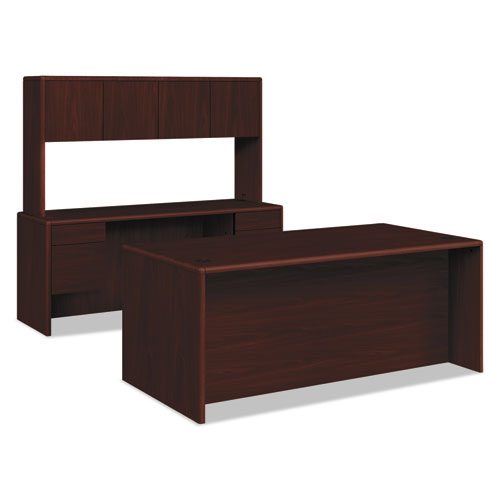 HON® 10700 Series Double Pedestal Desk with Three-Quarter Height Pedestals, 60" x 30" x 29.5", Harvest