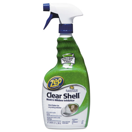Zep Commercial® Clear Shell Mold & Mildew Inhibitor, 32 oz Spray Bottle, 12/Carton