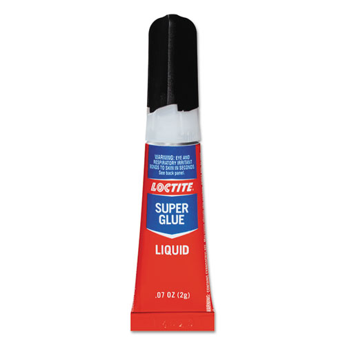 Loctite® Super Glue Liquid Tubes, 0.07 oz, Dries Clear, 2/Pack