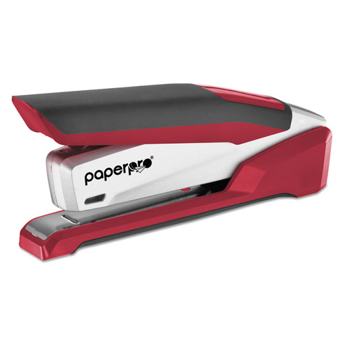 PaperPro® inPOWER+ 28 Premium Desktop Stapler, 28-Sheet Capacity, Red/Silver