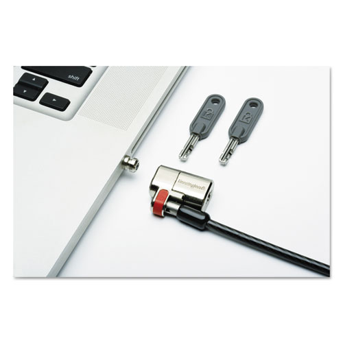 5340016304194, Kensington ClickSafe Keyed Laptop Lock, 5 ft Carbon Steel Cable, Black, 10/Pack
