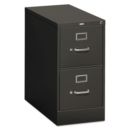 Hon® 310 Series Vertical File, 2 Letter-Size File Drawers, Charcoal, 15" X 26.5" X 29"