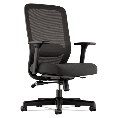 Exposure Mesh High-Back Task Chair, Supports Up to 250 lb, 18" to 21.5" Seat Height, Black
