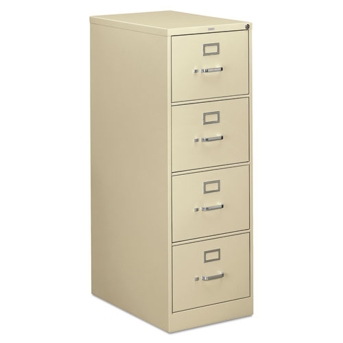 310 Series Vertical File, 4 Legal-Size File Drawers, Putty, 18.25" x 26.5" x 52"