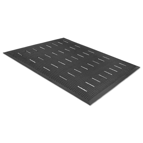 Guardian Free Flow Comfort Utility Floor Mat, 36 x 48, Black