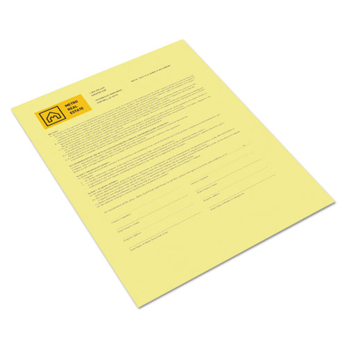 Image of Revolution Digital Carbonless Paper, 1-Part, 8.5 x 11, Canary, 500/Ream