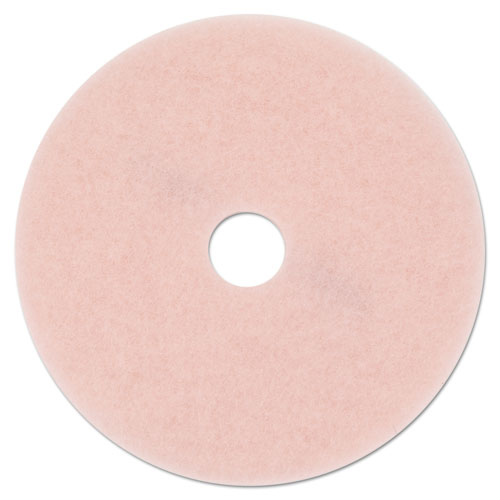 3M™ Ultra High-Speed Eraser Floor Burnishing Pad 3600, 27" Diameter, Pink, 5/Carton