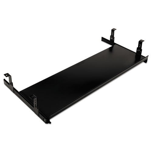 Image of Oversized Keyboard Platform/Mouse Tray, 30w x 10d, Black