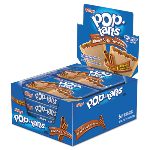 Image of Pop Tarts, Frosted Brown Sugar Cinnamon, 3.52 oz, 2/Pack, 6 Packs/Box