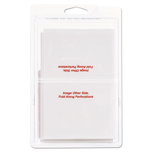 SELF-ADHESIVE POSTAGE METER LABELS, 2.75 X 1.5 - 5.5 X 1.5, WHITE, 4/SHEET, 40 SHEETS/PACK