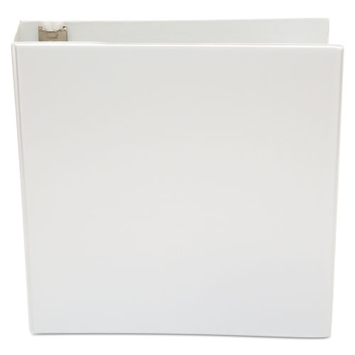 Image of Office Impressions® Economy Round Ring View Binder, 3 Rings, 2" Capacity, 11 X 8.5, White