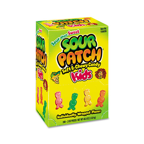 Sour Patch® Fruit Flavored Candy, Grab-and-Go, 240-Pieces/Box