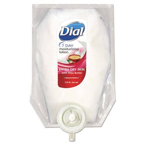 Dial® Extra Dry 7-Day Moisturizing Lotion with Shea Butter,Floral,15 oz Refill, 6/Ct