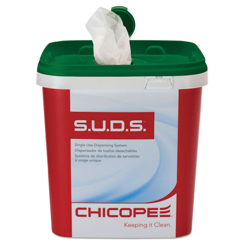 Chicopee® S.U.D.S. Single Use Dispensing System Towels F/Chlorine,10x12,110/Roll,6Rl/Ctn