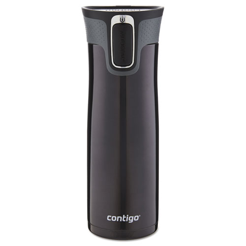 Contigo® West Loop AUTOSEAL Travel Mug, 16 oz, Black, Stainless Steel