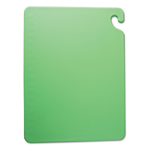 Cut-N-Carry Color Cutting Boards, Plastic, 18w X 12d X 3/4h, Green