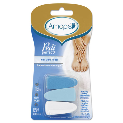 AMOPE® Pedi Perfect Electronic Nail Care System Refill, Blue/White