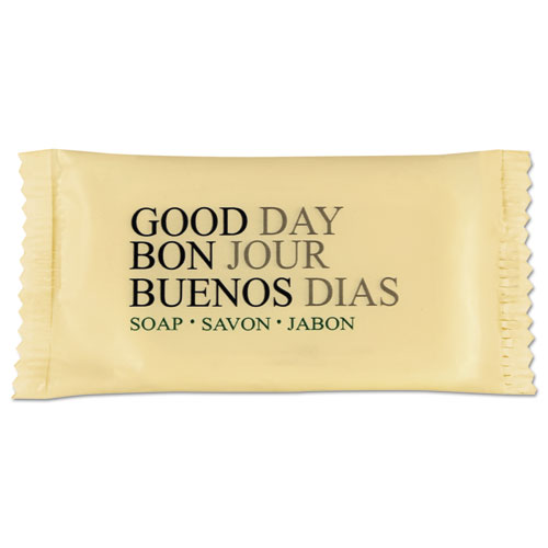 Good Day™ Amenity Bar Soap, Pleasant Scent, # 3/4 Individually Wrapped Bar, 1,000 /Carton