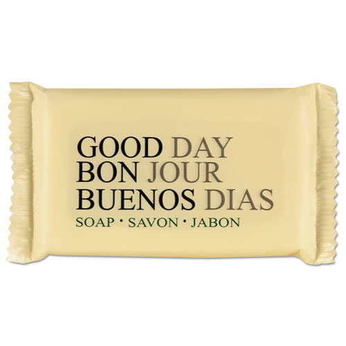 Image of Good Day™ Amenity Bar Soap, Pleasant Scent, # 1 1/2 Individually Wrapped Bar, 500/Carton