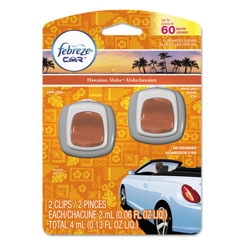 2 Packs Febreze 0.13 Oz Auto New Car Scent Air Freshener 4 Vent