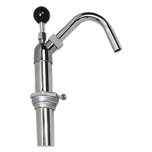 Boardwalk® Bottle Pump, 22 oz/Pump, Steel, 42.5" Tall, Chrome