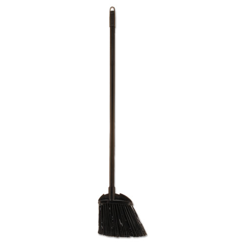 Image of Angled Lobby Broom, Poly Bristles, 35" Handle, Black