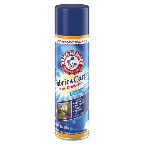 Image of Fabric and Carpet Foam Deodorizer, Fresh Scent, 15 oz Aerosol Spray