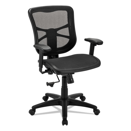 Alera Elusion Series Mesh Mid-Back Swivel/tilt Chair, Supports Up To 275 Lb, 17.9" To 21.6" Seat Height, Black