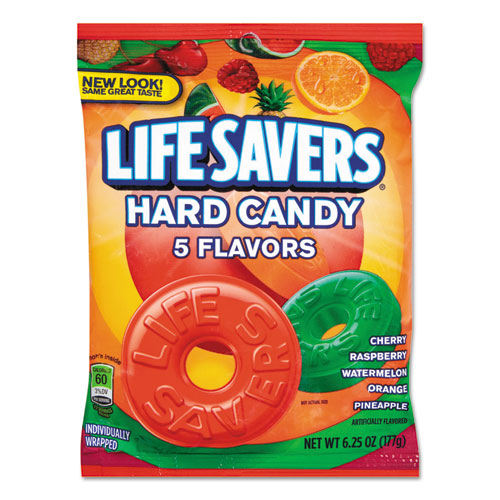5 Flavors Hard Candy Bag, 6.25 ounce