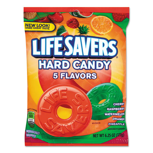 HARD CANDY, ORIGINAL FIVE FLAVORS, 6.25 OZ BAG