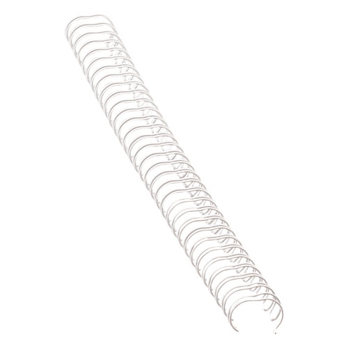 Wire Bindings, 3/8" Diameter, 80 Sheet Capacity, White, 25/pack
