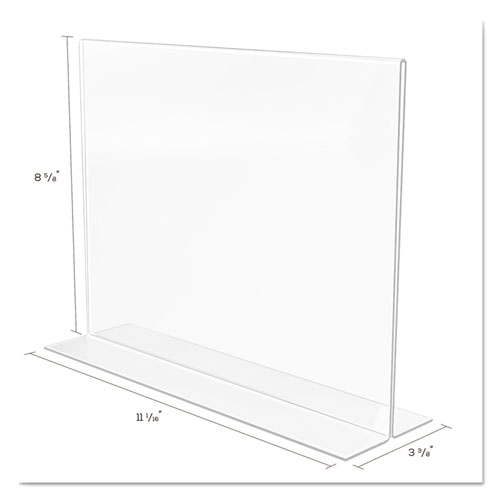 Classic Image Double-Sided Sign Holder, 11 x 8 1/2 Insert, Clear