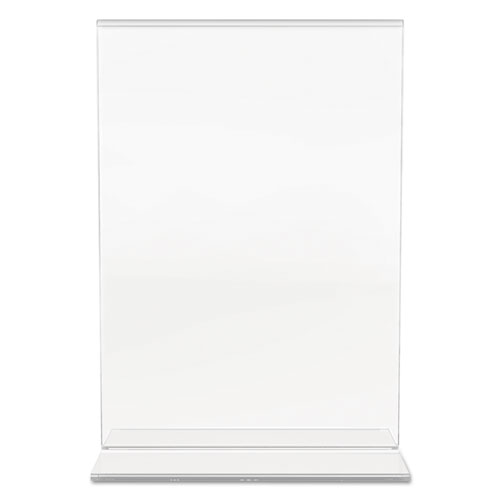 Image of Deflecto® Classic Image Double-Sided Sign Holder, 5 X 7 Insert, Clear