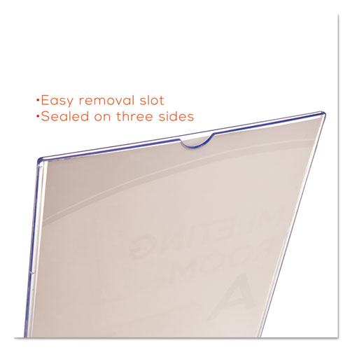 Image of Deflecto® Superior Image Double Sided Sign Holder, 8.5 X 11 Insert, Clear