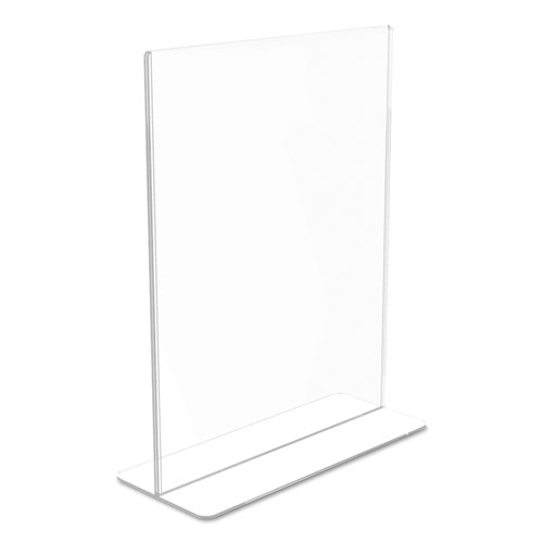 Image of Deflecto® Superior Image Double Sided Sign Holder, 8.5 X 11 Insert, Clear