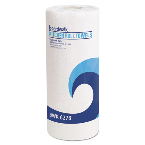 Tork Handi-Size Perforated Kitchen Roll Towel, 2-Ply, 11 X 6.75, White, 120/Roll, 30/Carton - View #8