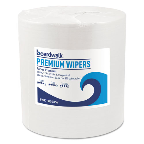 Hydrospun Wipers, White, 12 X 13, 870/roll
