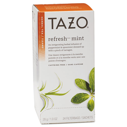Tazo® Tea Bags, Refresh Mint, 1 oz, 24/Box