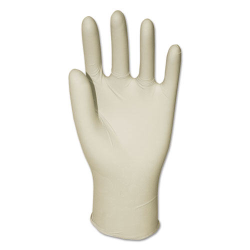 GEN Latex General-Purpose Gloves, Powdered, Large, Clear, 4 2/5 mil, 1000/Carton