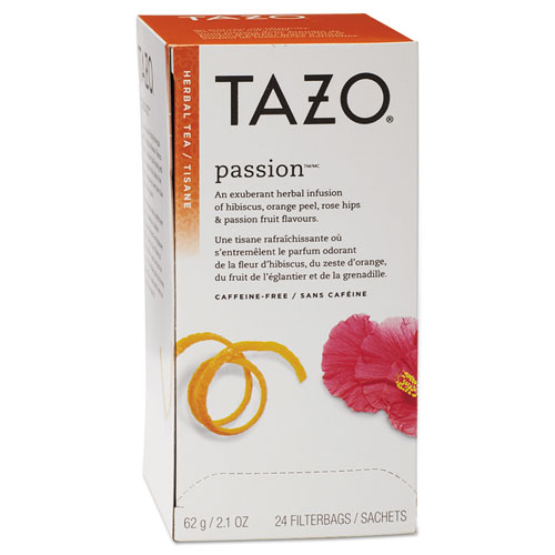 Tazo® Tea Bags, Passion, 2.1 oz, 24/Box