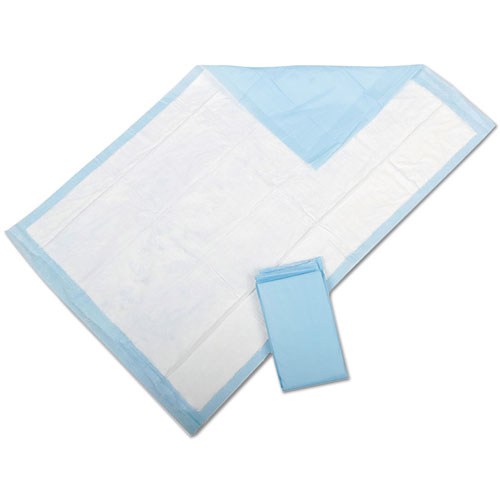 Protection Plus Disposable Underpads, 23" x 36", Blue, 25/Bag | by Plexsupply