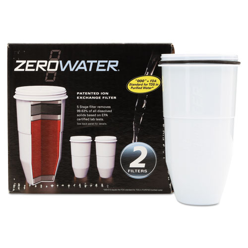 ZeroWater Replacement Filtering Bottle Filter, 2/Pack