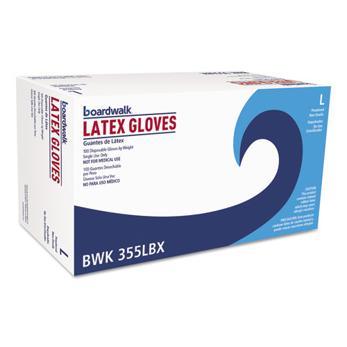General Purpose Powdered Latex Gloves, Large, Natural, 4.4 mil, 1,000/Carton