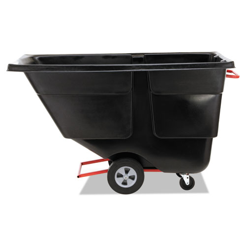 Rotomolded Tilt Truck, 202 gal, 850 lb Capacity, Plastic, Black