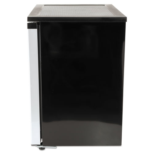 5.5 CF Side by Side Refrigerator/Freezer, Black/Stainless Steel